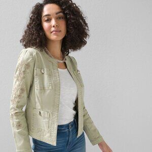 White House Black Market Embroidered Stylist Jacket